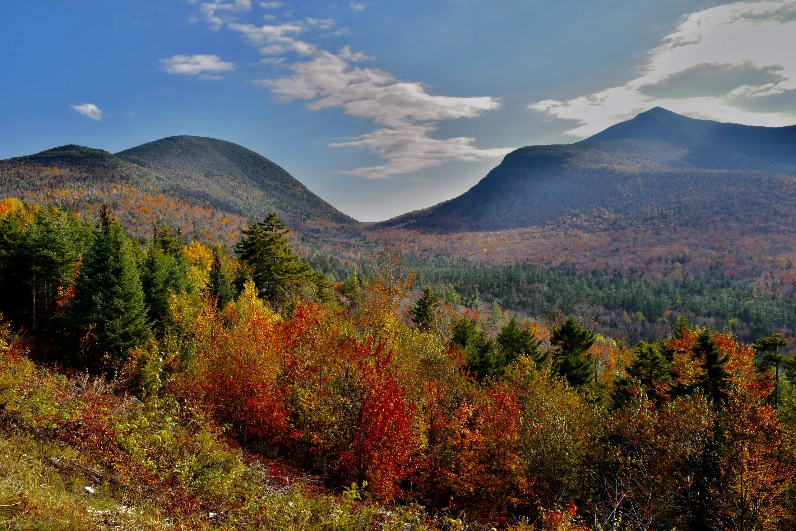 New Hampshire. A colour fest during fall season in New Hampshire.