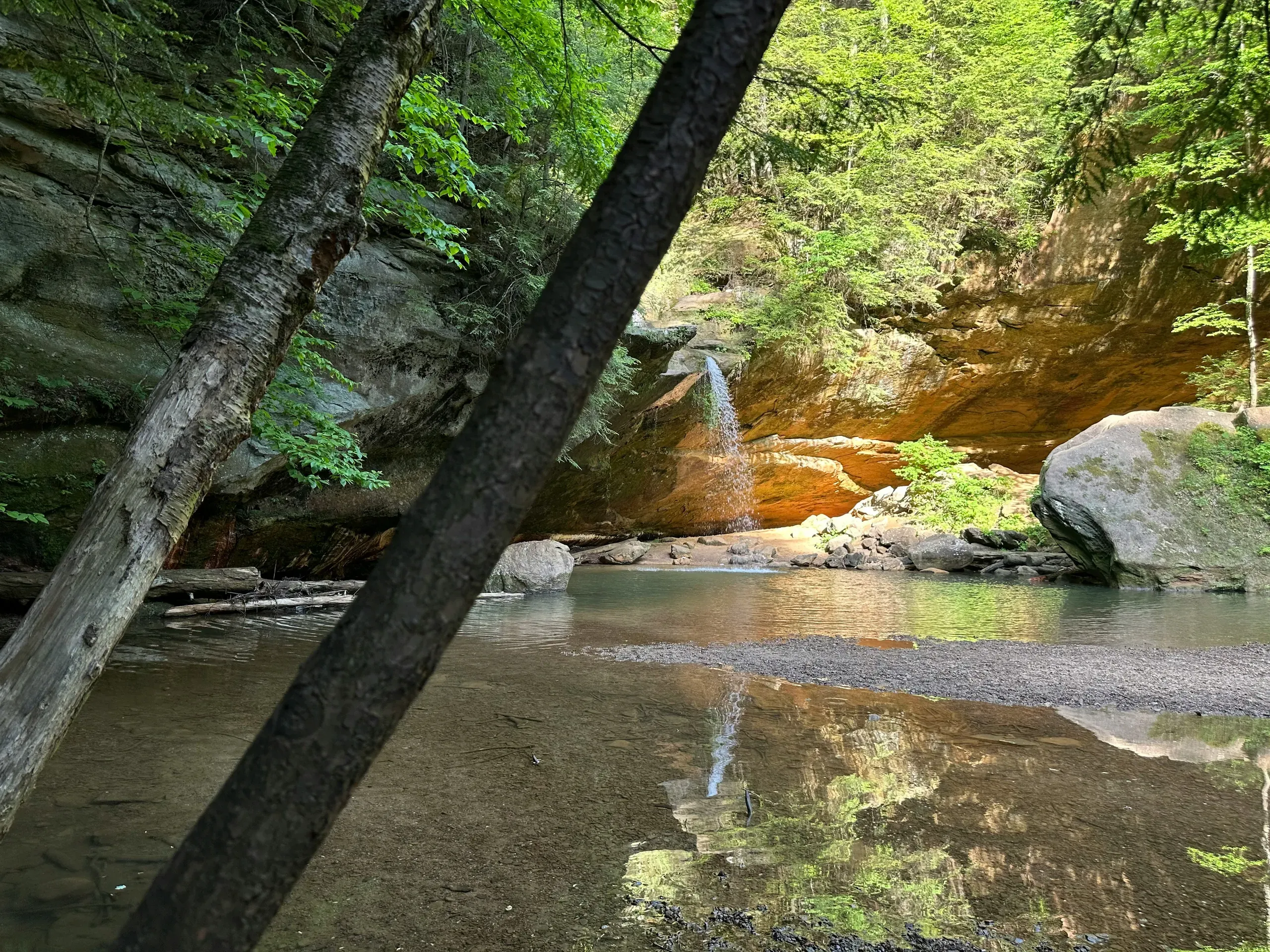 Lower Falls, Hocking Hills State Park, Logan, Ohio - evening
