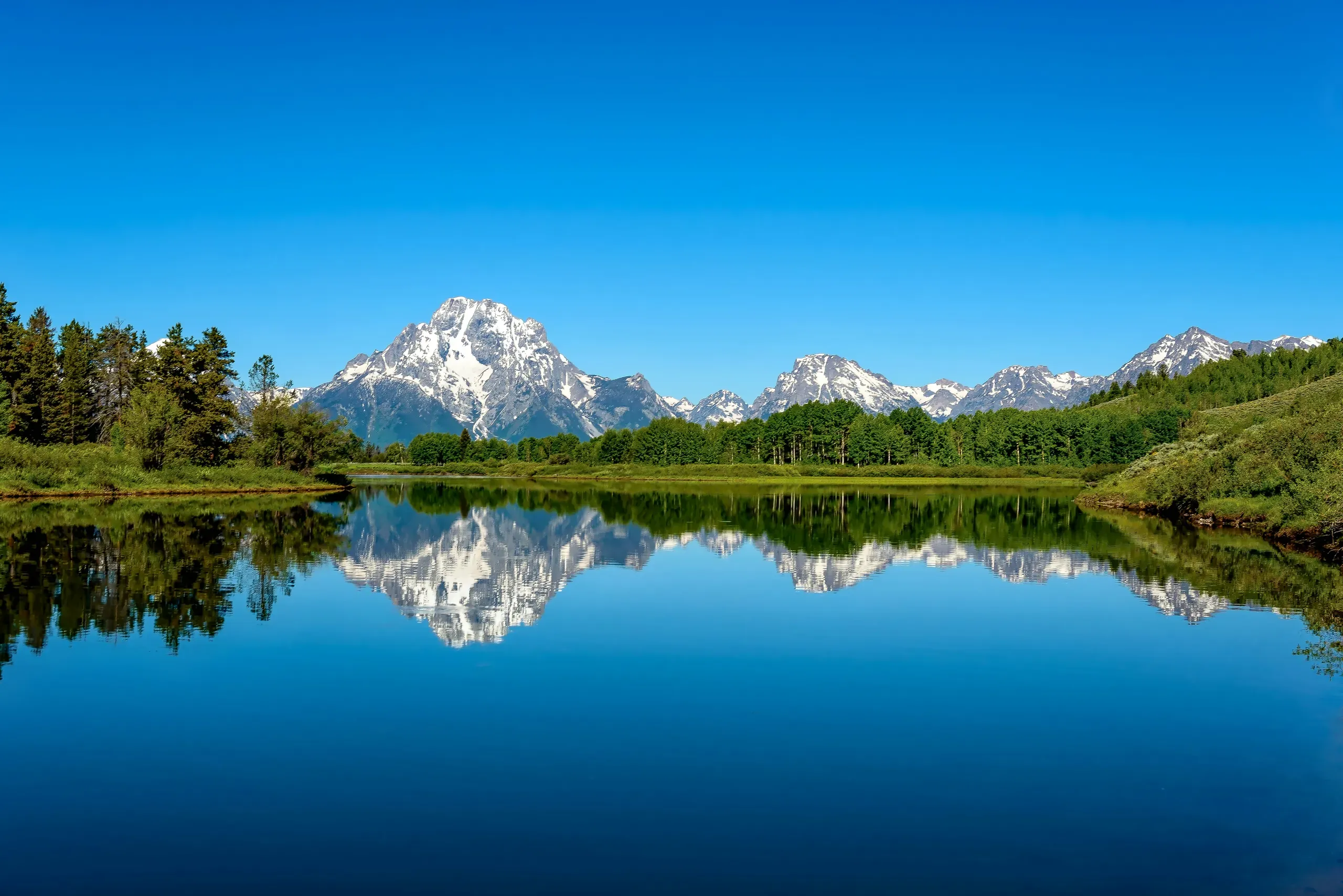 Oxbow Bend, Wyoming. 8 am on a Sunday