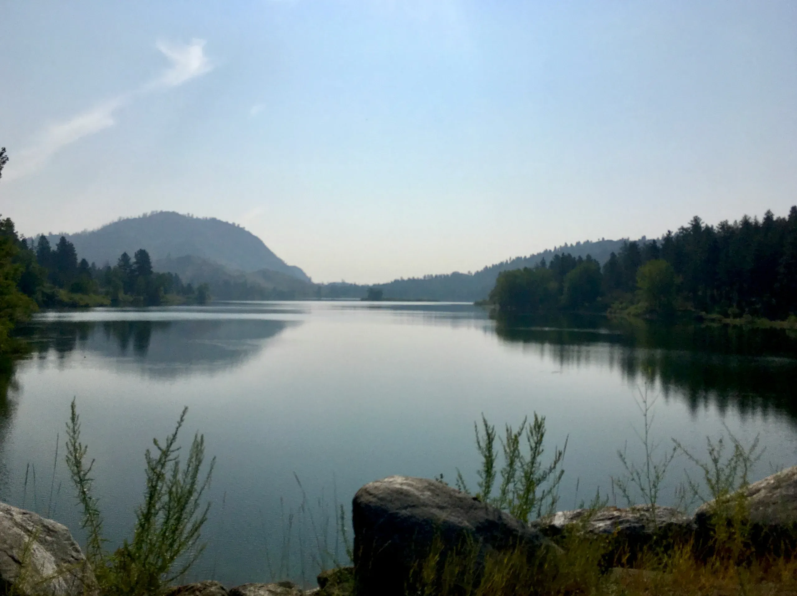 Leader Lake at a free campground in northern Washington
