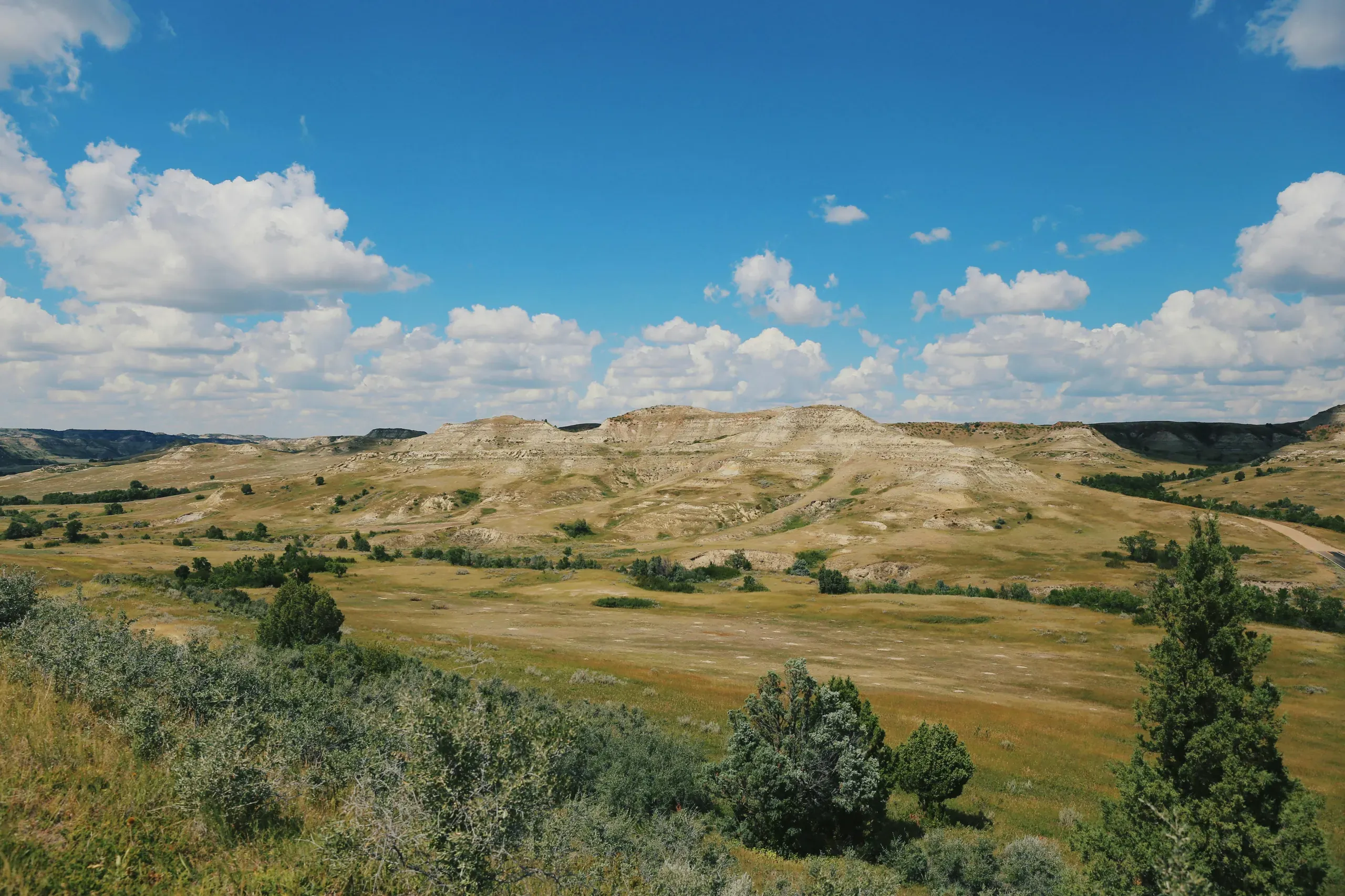 Scenic View of Theodore Roosevelt National Park, North Dakota