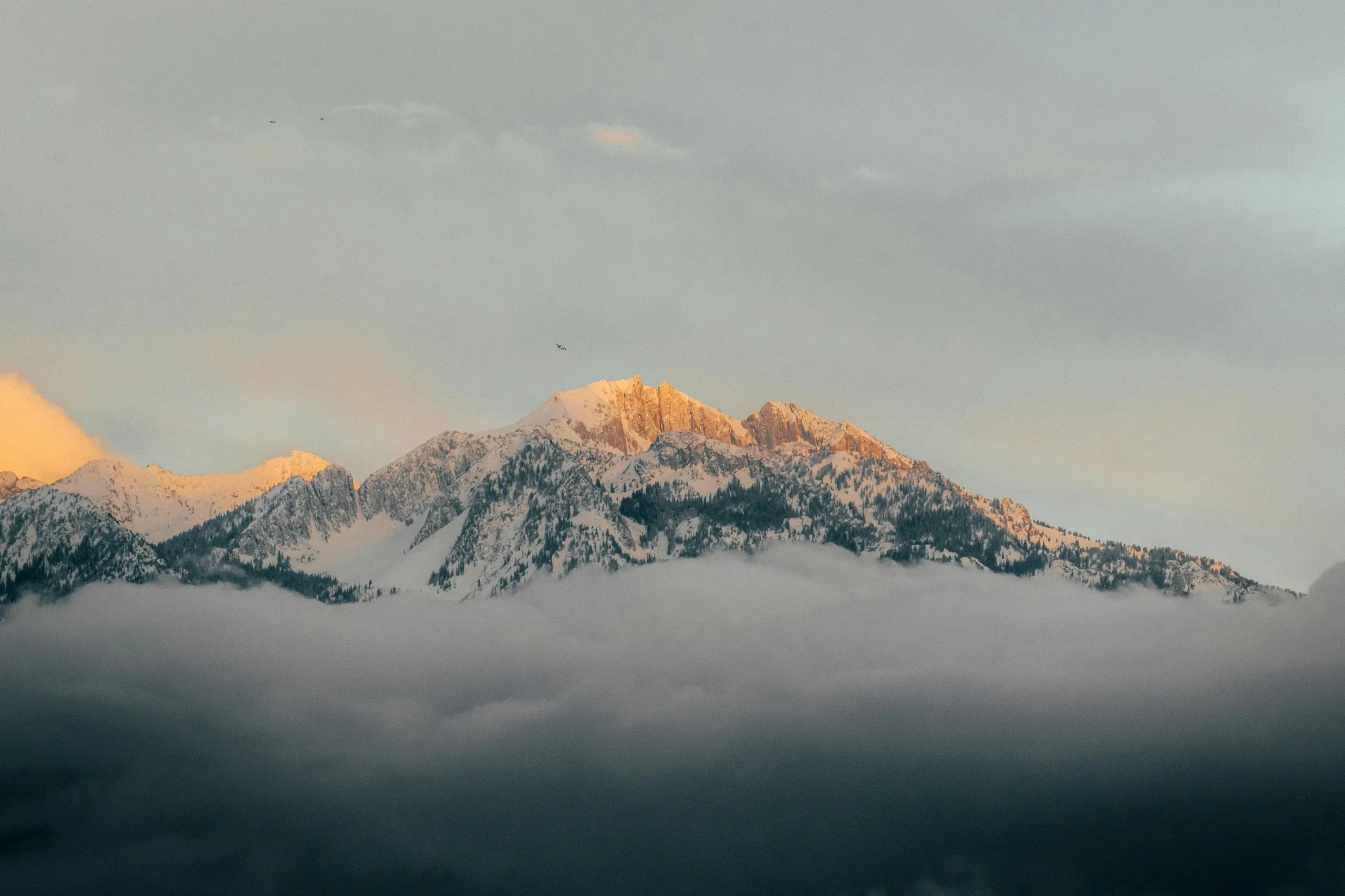 Lone Peak, in the Wasatch Range southeast of Salt Lake City, Utah