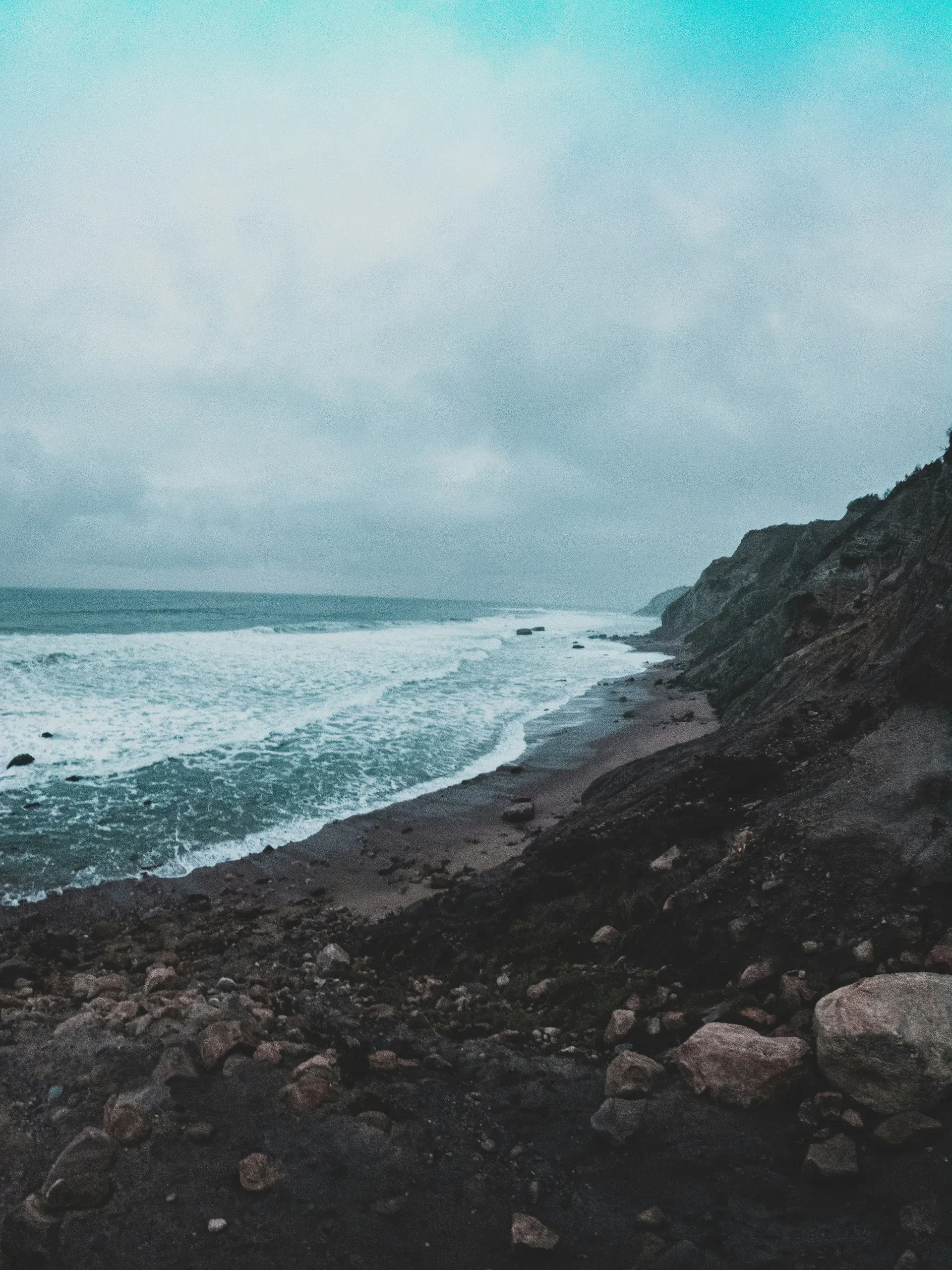 Block Island, Rhode Island. Stormy weather, the noise of waves crashing abruptly, what more could I ask for...