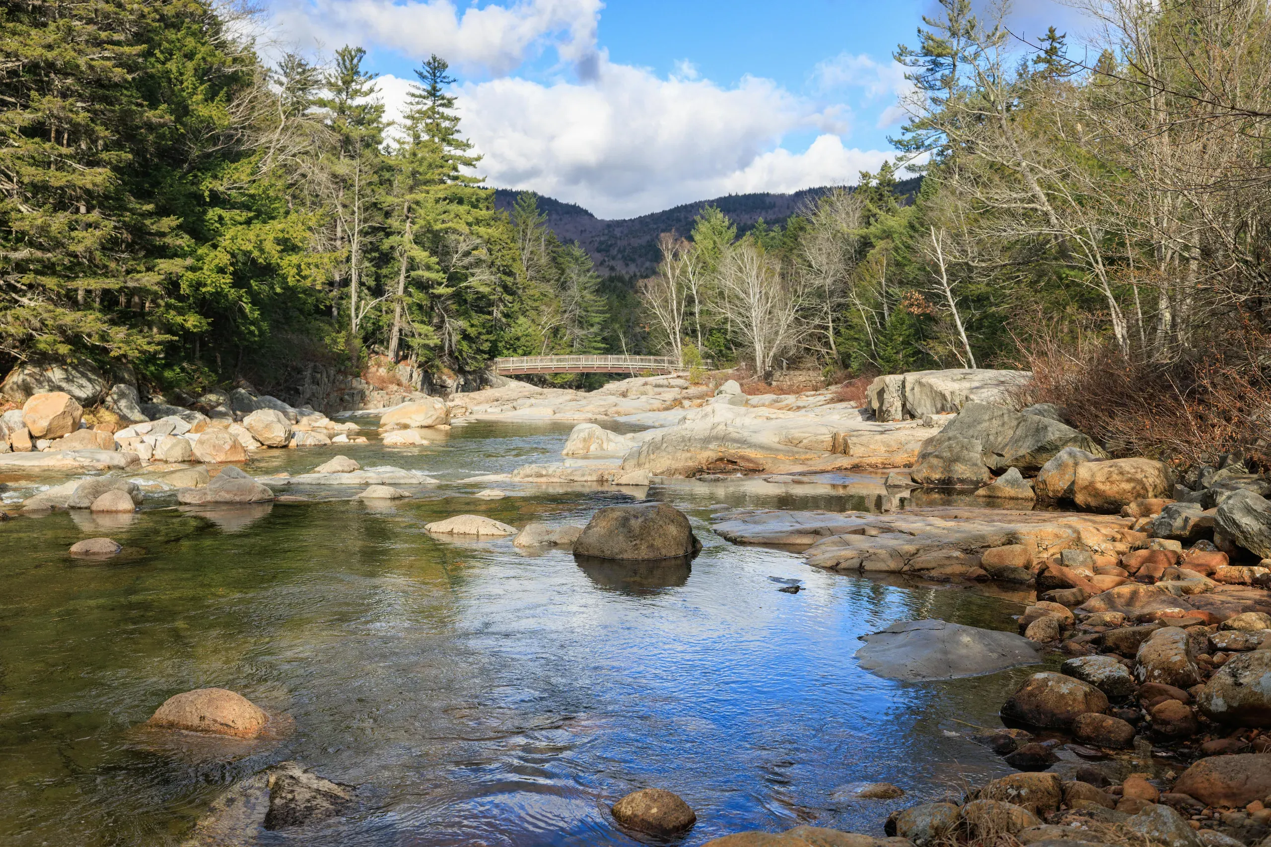 Albany, New Hampshire. Scenic rocky river