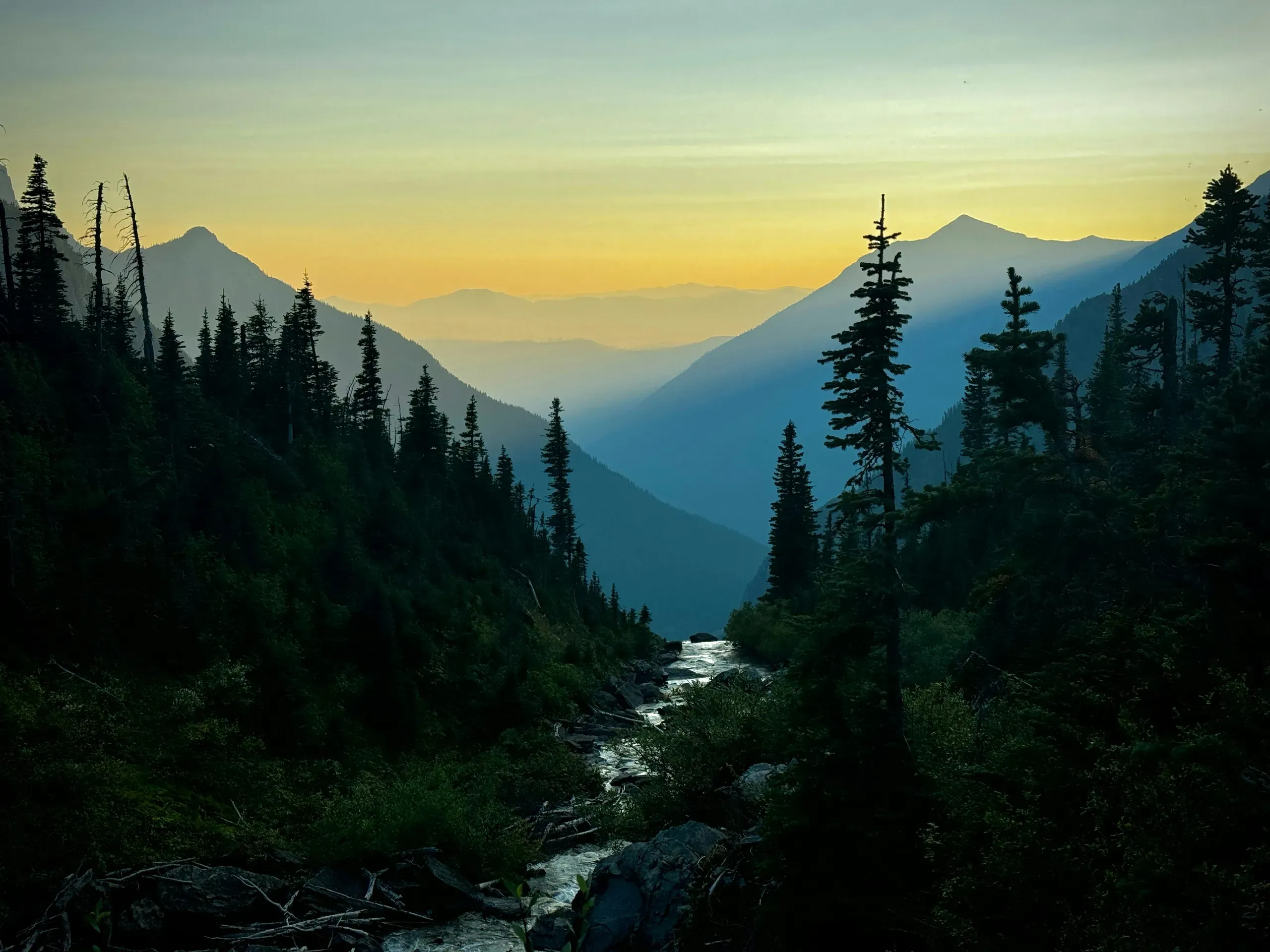 Glacier National Park, Montana - sunset