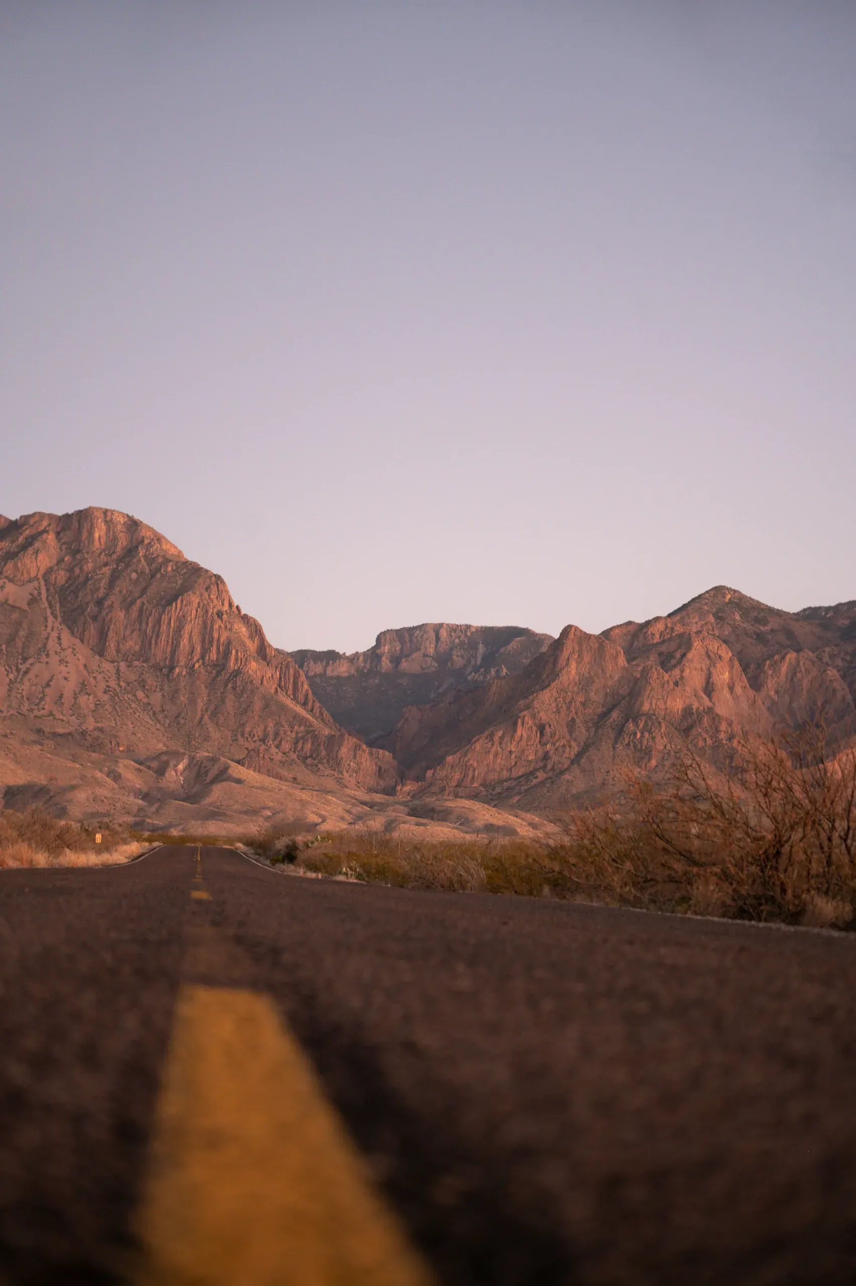 Road in Big Bend National Park, Texas