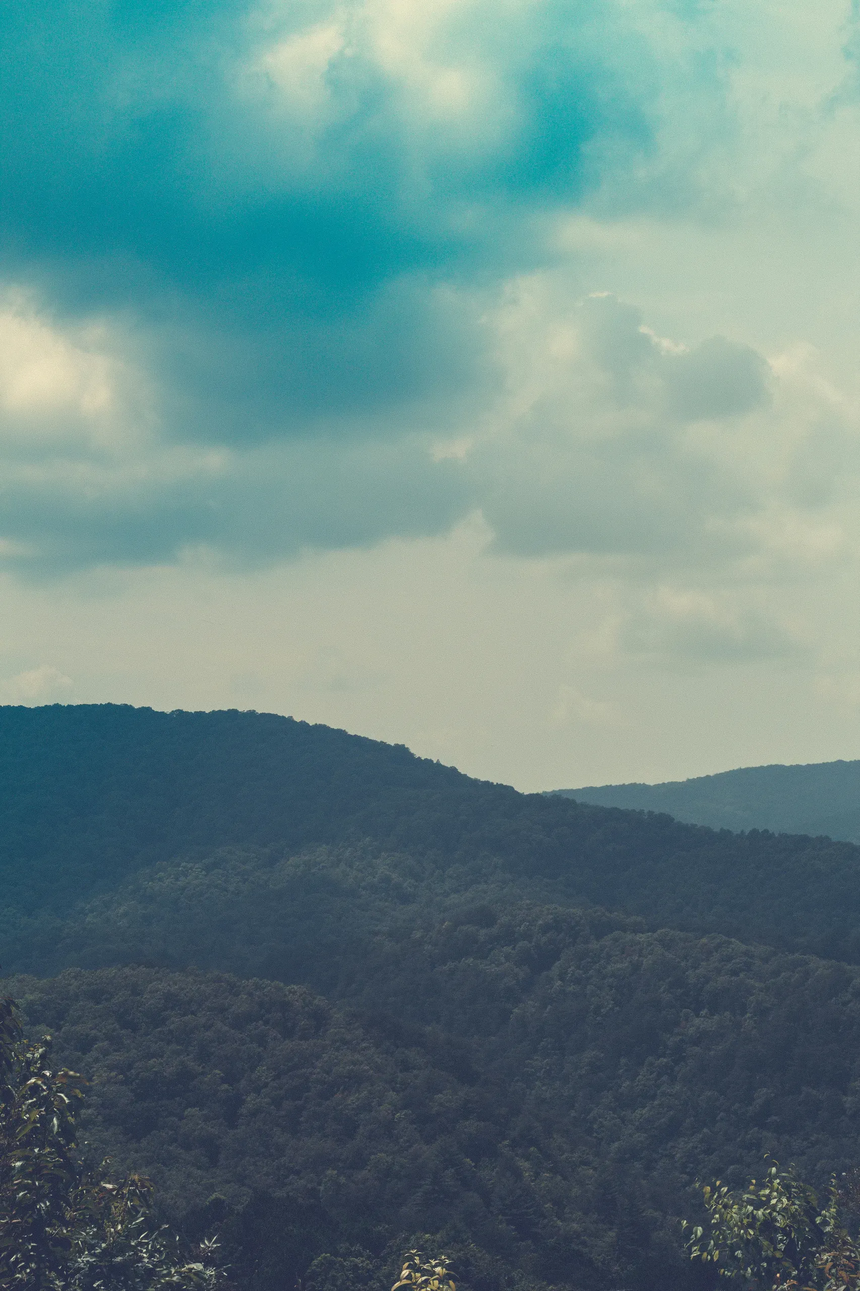 Appalachian Mountains in spring. Blue Ridge, Georgia