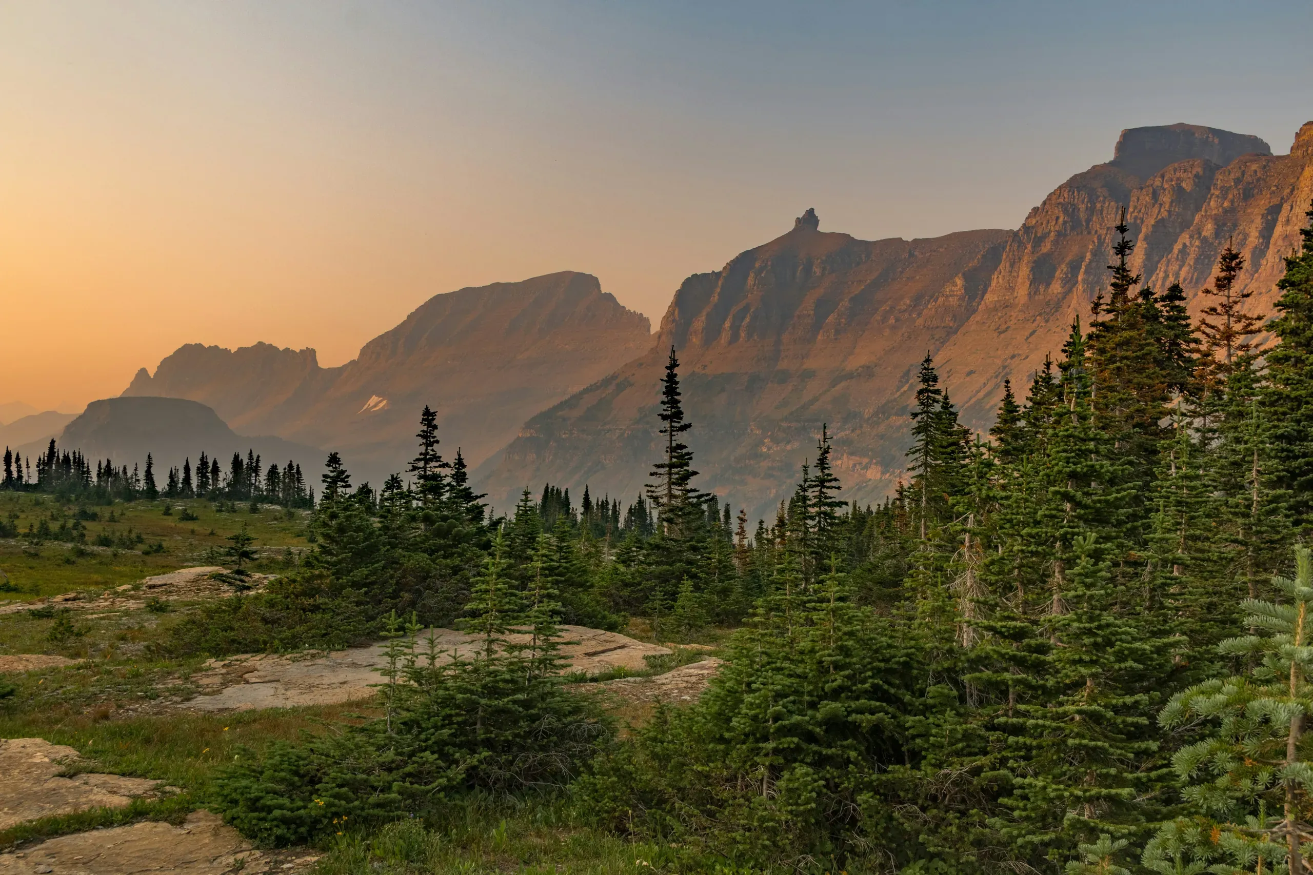 Glacier National Park, Montana - sunset