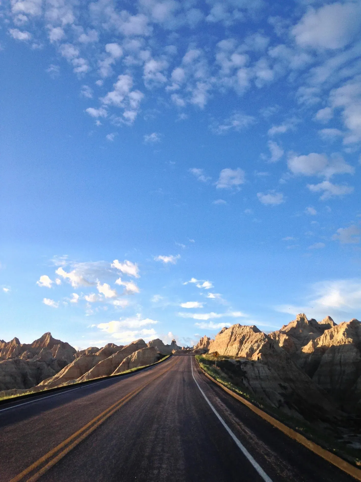SD-240, Wall, South Dakota. Rocky hill highway