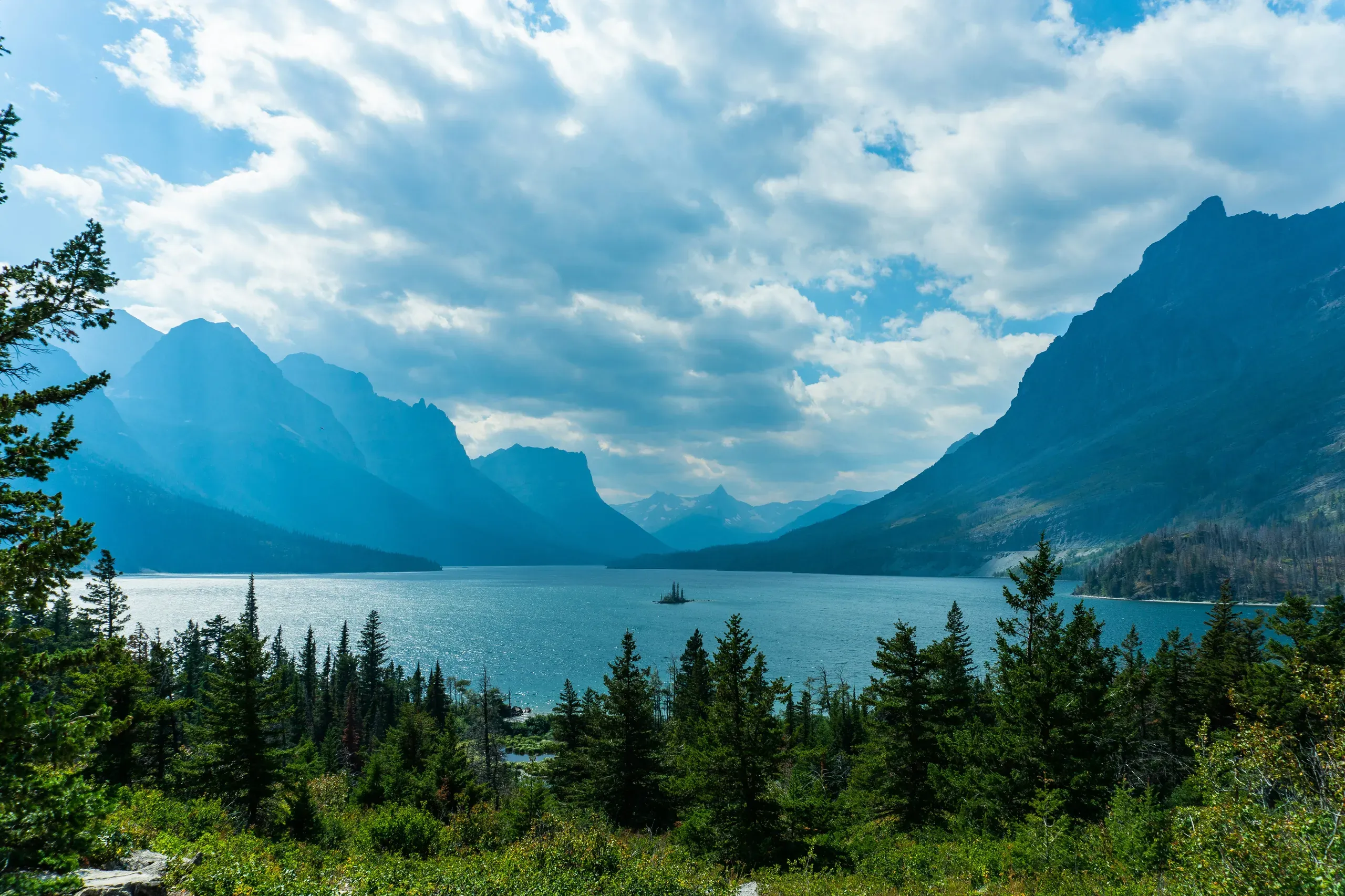 Lake Josephine, East Glacier, Glacier National Park, Montana