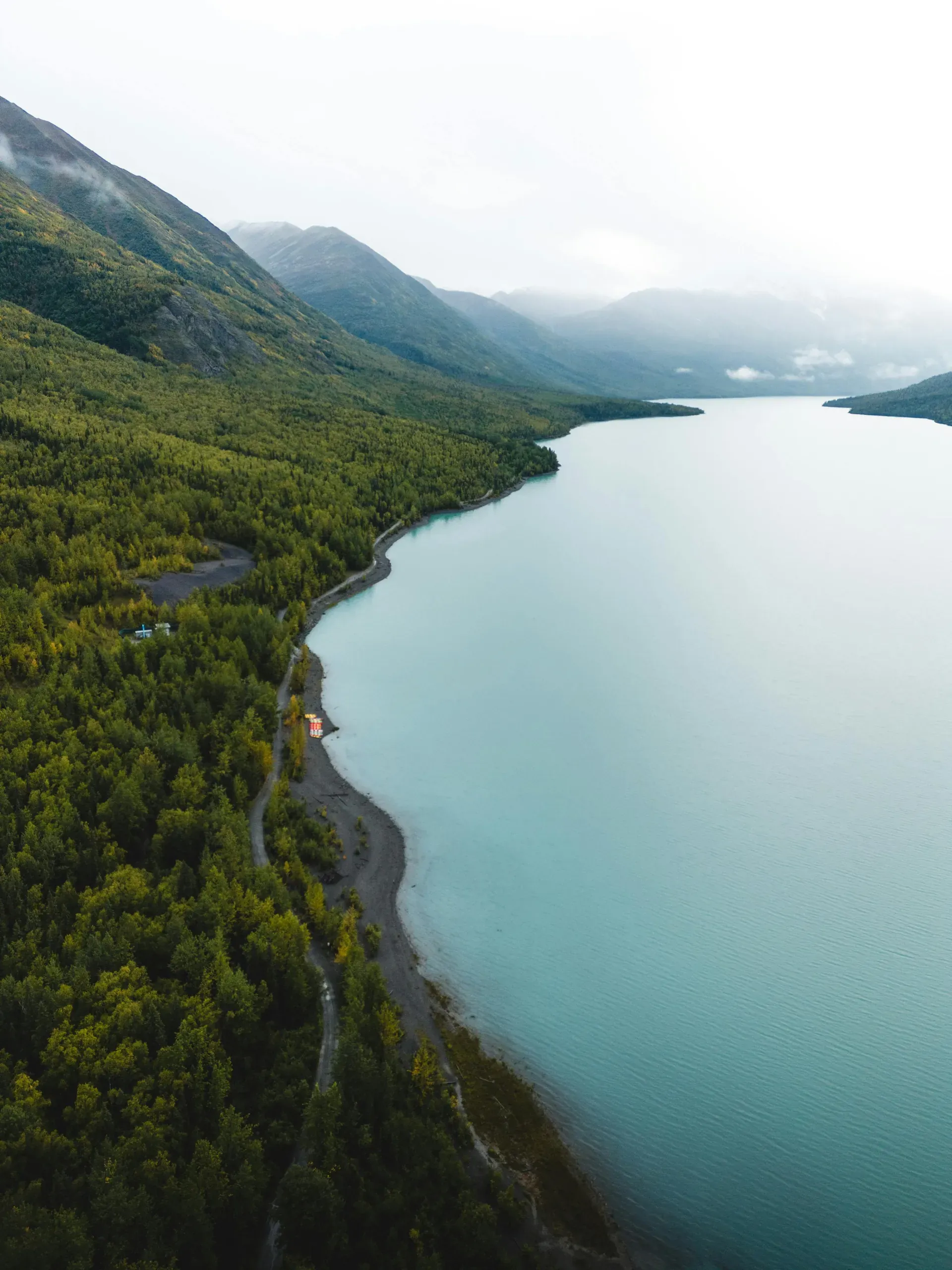 Riverbank of Kenai River, Anchorage, AK, United States