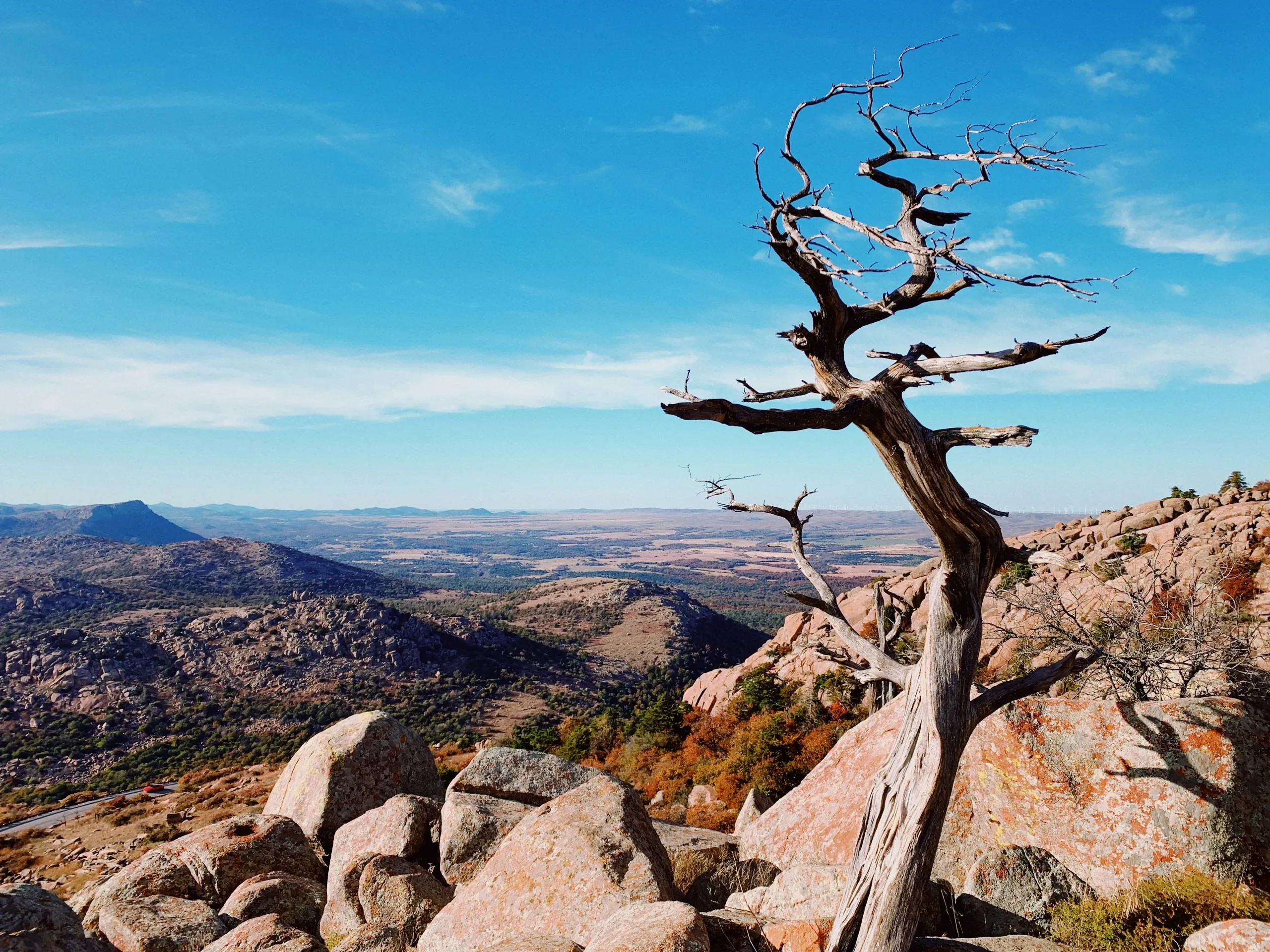A beautiful fall day at Mount Scott, Oklahoma