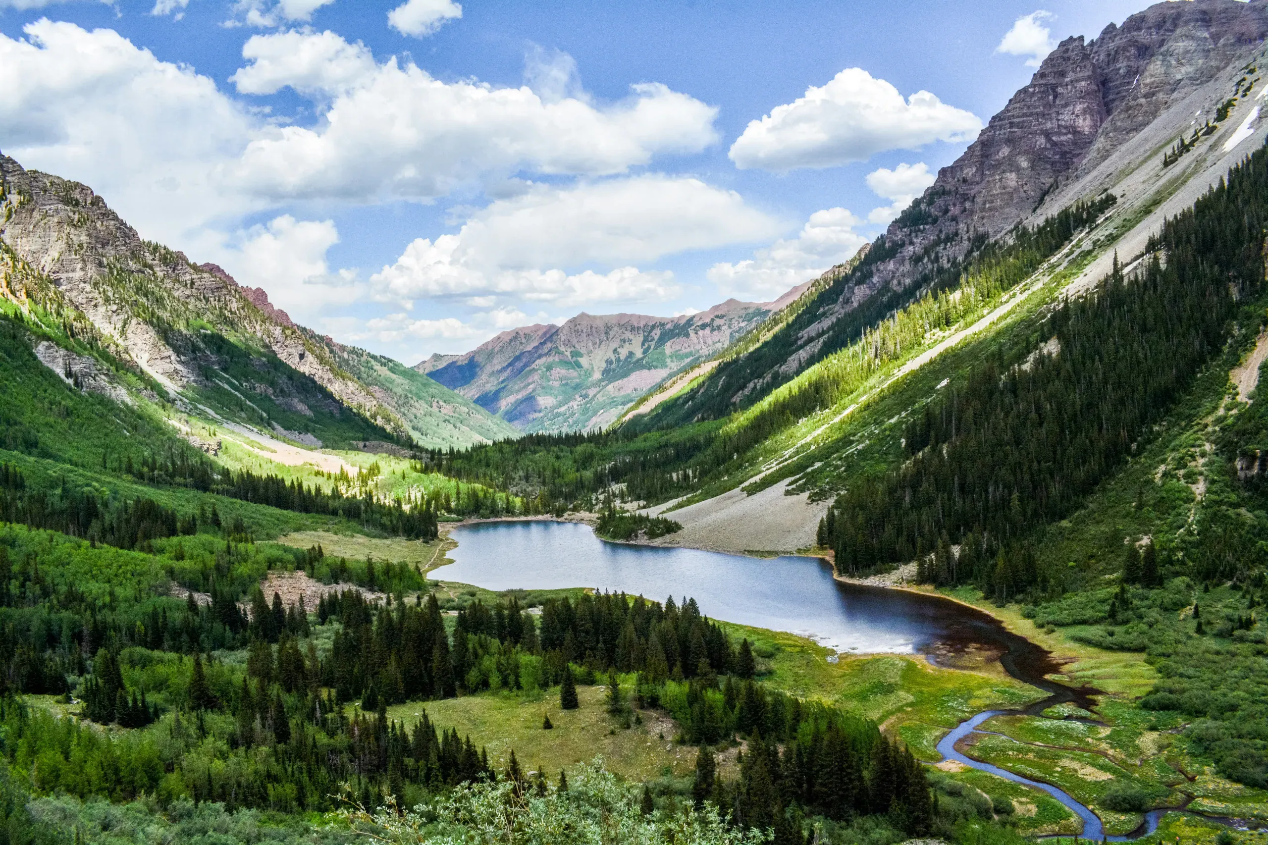 Looking out towards Chasm Lake, Aspen, Colorado