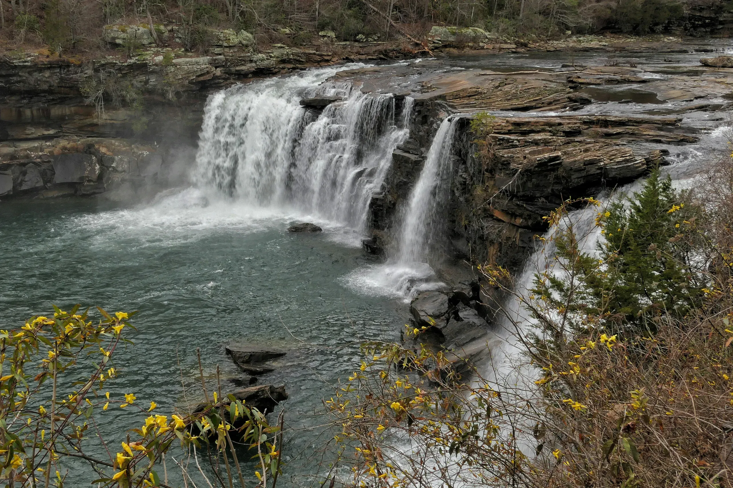 mountain waterfall in Alabama USA