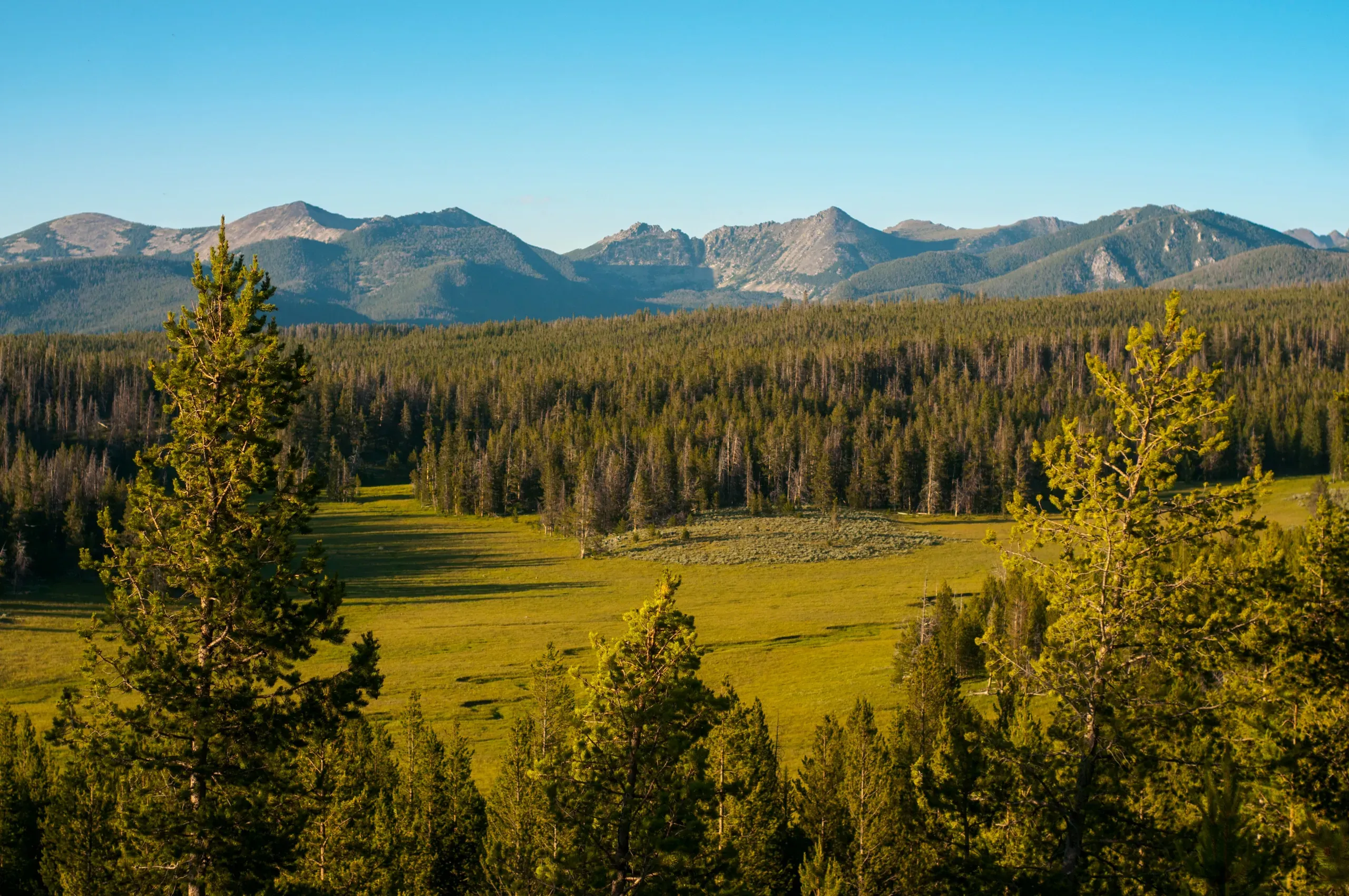 Mountains surrounding Coolidge Ghost Town, Montana