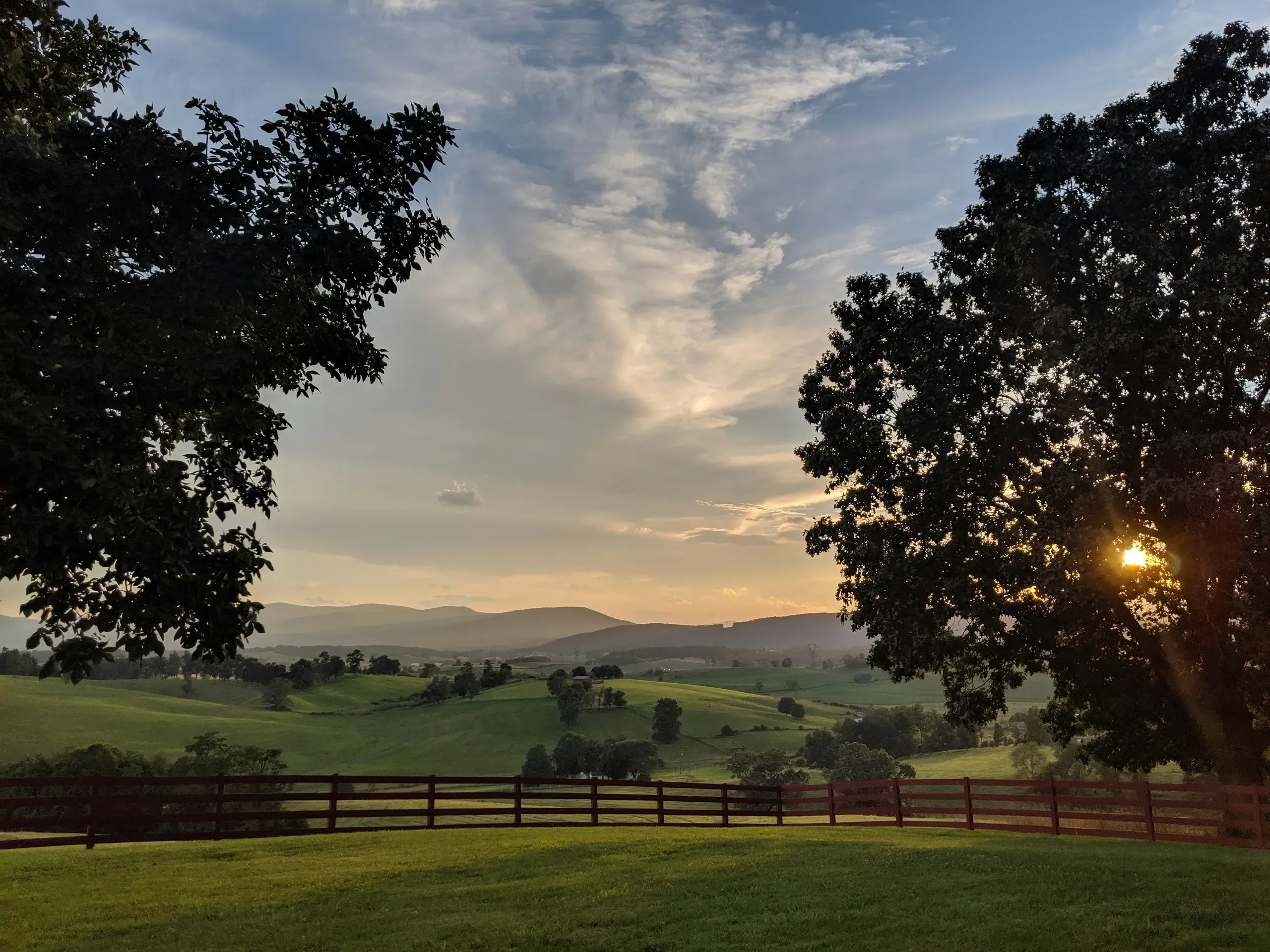Sunset in Shenandoah Valley, Churchville, Virginia