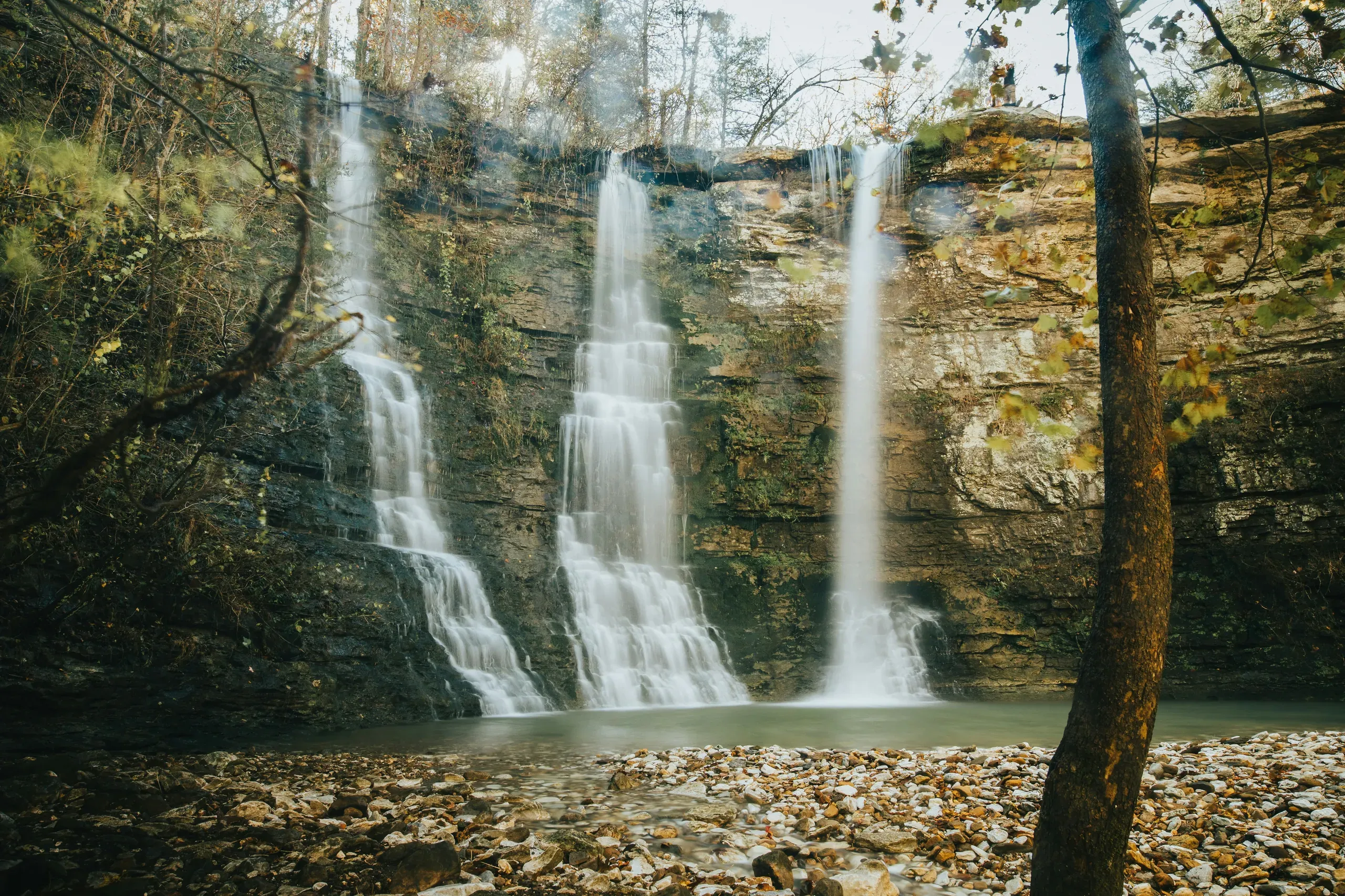 Triple Falls at Camp Orr in Arkansas