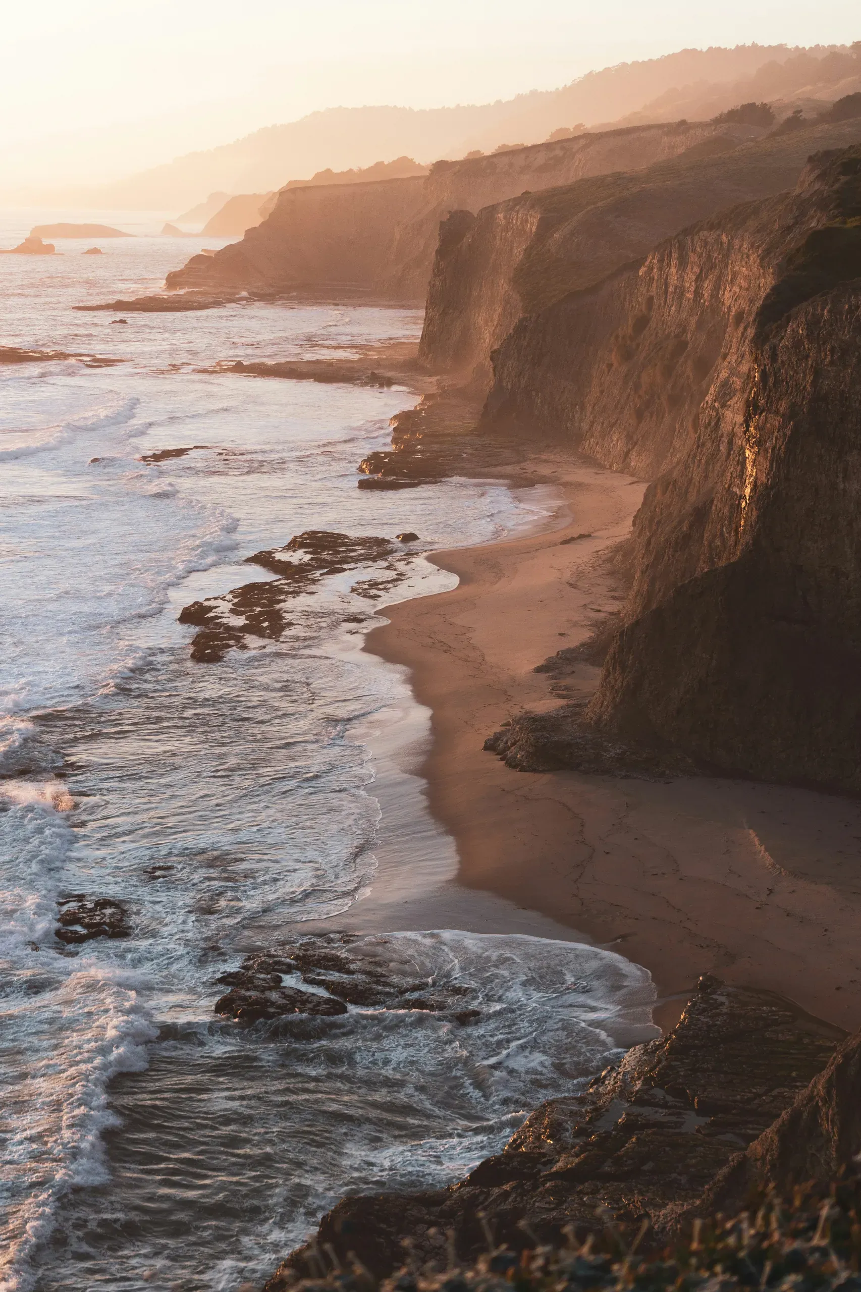 Sunset on the California coast.