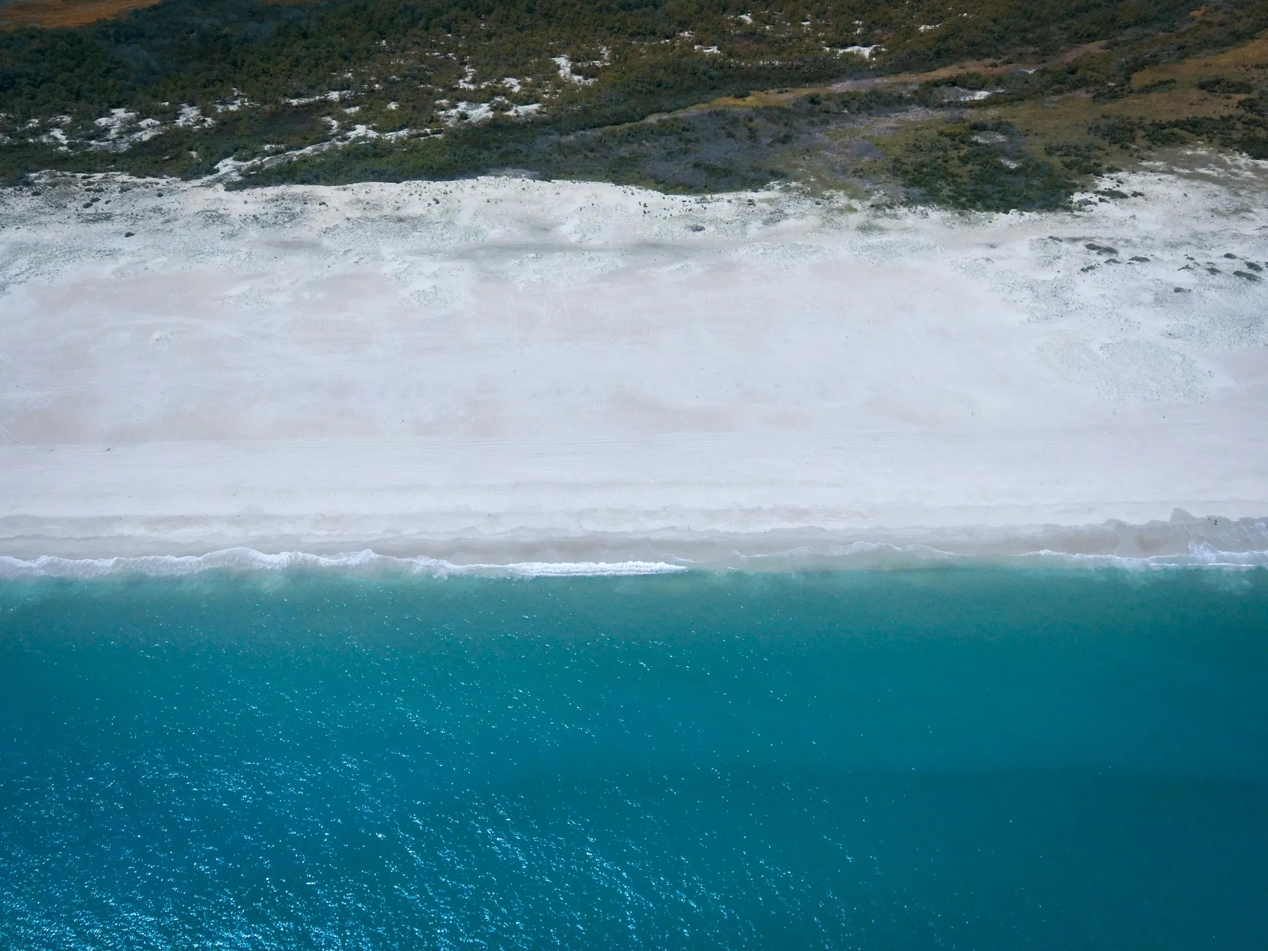 Ocean City, Maryland. Sea foam waves crashing on the beach