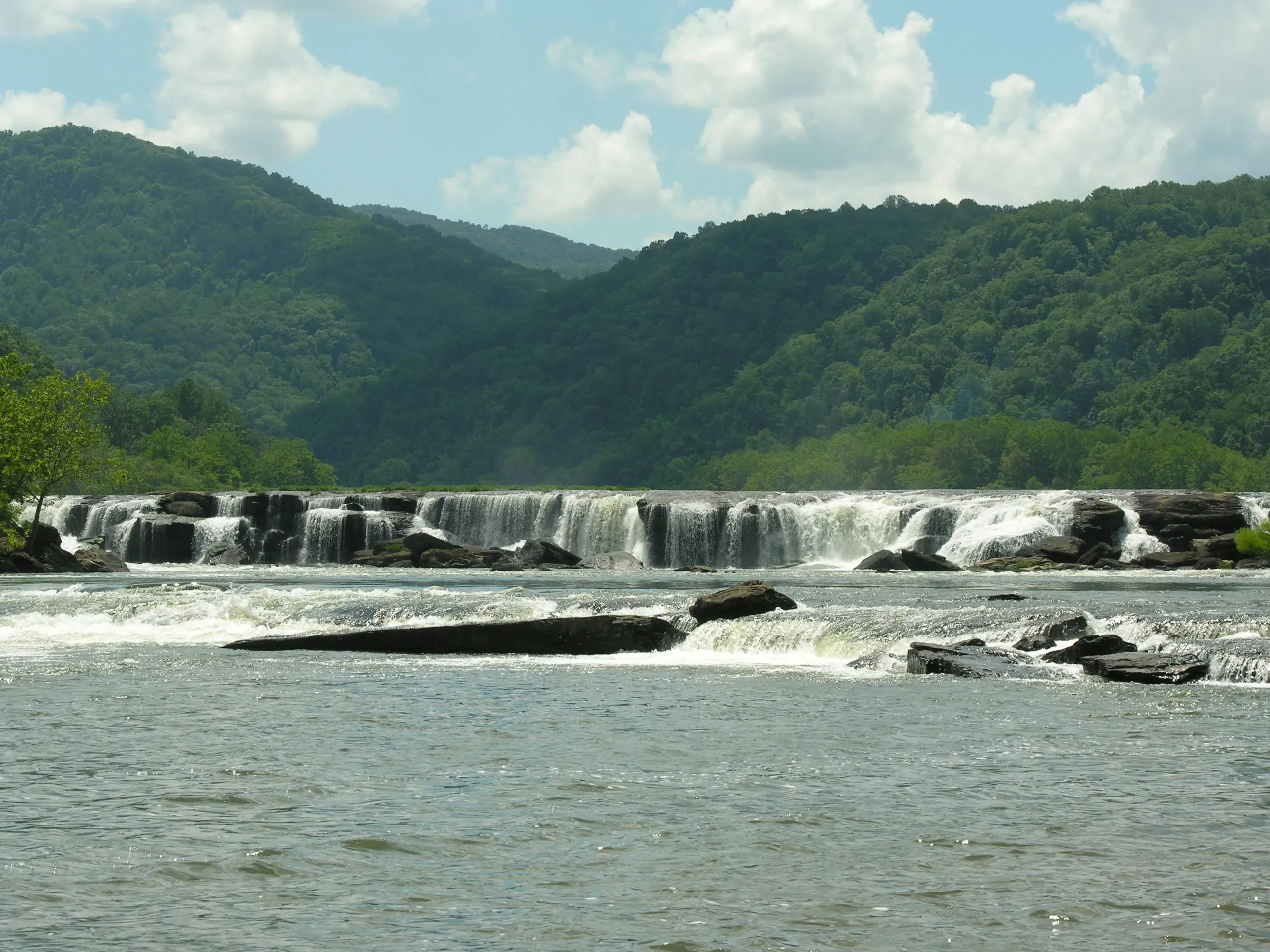 Sandstone Falls on the New Rive, Hinton, West Virginia