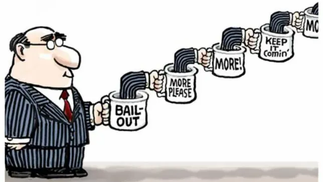 more bailouts please, says fat banker