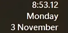 ElevenClock example showing custom time format