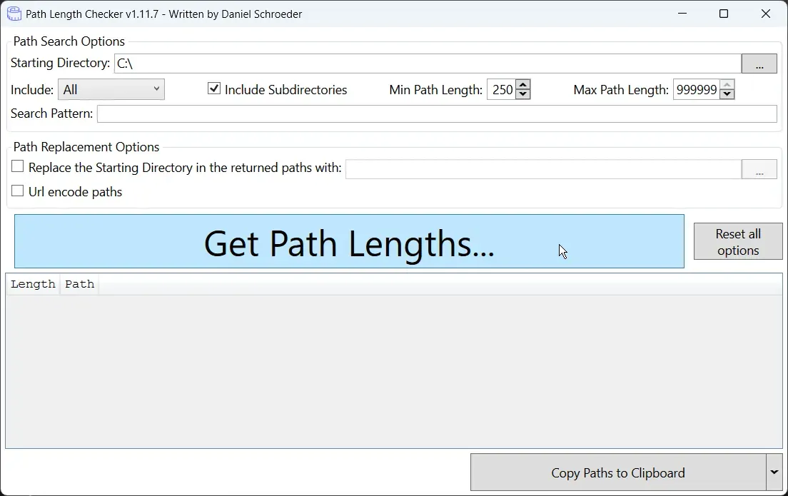 Path Length Checker screenshot