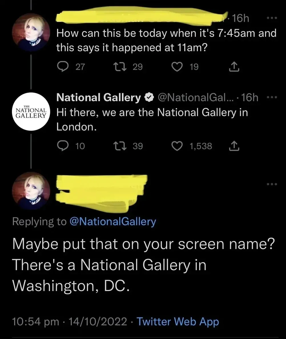 Facebook/Instagram comment thread. First comment (username redacted, 1w): "Today is 12.11.23 which day-month-year is it? because I am thinking December. Not the wrong way which is November." Reply (username redacted, 1w): "November 12th, 2023 is the current date, not December 11th, 2023." Reply (username redacted, 1w): "its funny because nobody asked about how AMERICANS specifically write dates"
